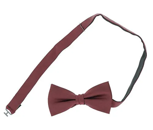 OLYMP Herren Fliege dunkelrot - Elegante einfarbige Fliege für Herren, perfekt für festliche Anlässe und besondere Veranstaltungen.