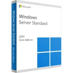 Microsoft Windows Server 2025 Standard Add-on | CPU-Kern Erweiterung - Betriebssysteme - Erweitern Sie die CPU-Kerne Ihrer Server mit diesem Add-on für mehr Leistung und Flexibilität, ideal für wachsende Unternehmen.