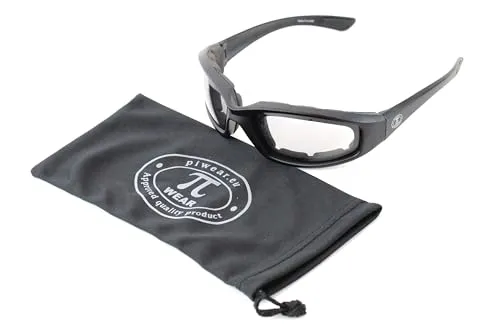 PiWear Motorradbrille 24 Miami 2 DCL - Sportbrillen mit Anti-Beschlag-Beschichtung und flexiblen Bügeln, ideal für Motorradsport und optimalen Tragekomfort.
