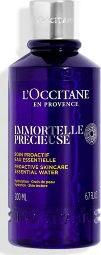L'Occitane Immortelle Précieuse Gesichtswasser 200 ml - Gesichtstonic mit Immortelle Blütenwasser und grünem Tee-Extrakt, straffend und ideal gegen erste Falten für eine geschmeidig weiche Haut.