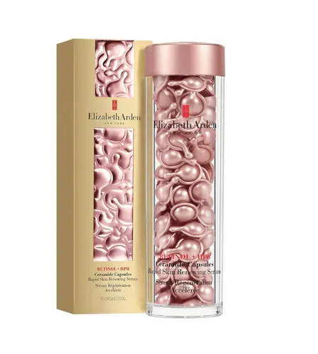 Elizabeth Arden Ceramide Retinol + HPR Rapid Skin Renew Serum 90 Caps - Gesichtsmasken mit 42 ml, revitalisiert die Haut schnell und sorgt für ein jugendliches Hautbild dank innovativer Retinol-Technologie.