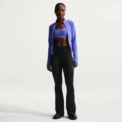 NIKE Damen Sporthose W NK ONE DF HR TGHT FLRE USEAM - Hochwertige Damen-Leggings mit hohem Bund und modernem Design – ideal für sportliche Aktivitäten. Entdecke funktionale Sportbekleidung für jeden Bedarf und genieße den Komfort beim Training oder in der Freizeit!