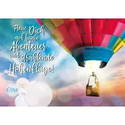 Apollo Geburtstagskarte A4 Ballon APOLLO B-2095 m.Musik Bild