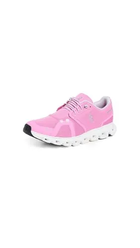 ON Running Cloud 6 Damen Sneakers - Raspberry-White - Laufschuhe mit innovativem CloudTec®-System für dynamische Dämpfung und perfekten Komfort. Nachhaltige Materialien und verbesserte Fersenstruktur bieten optimalen Halt und Stabilität.