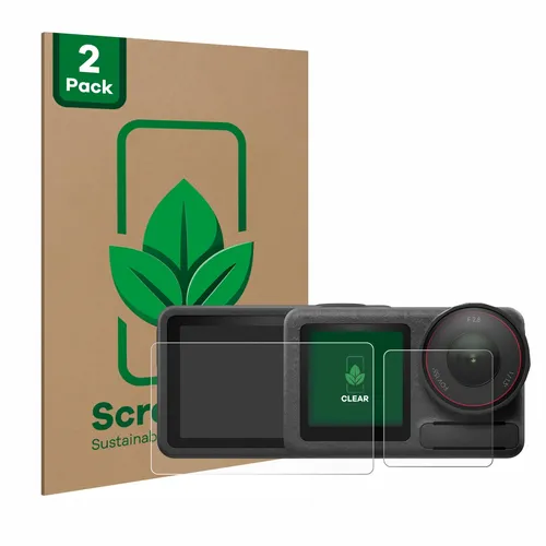 2x ScreenLeaf Displayschutzfolie für DJI Osmo Action 5 Pro nachhaltig verpackt