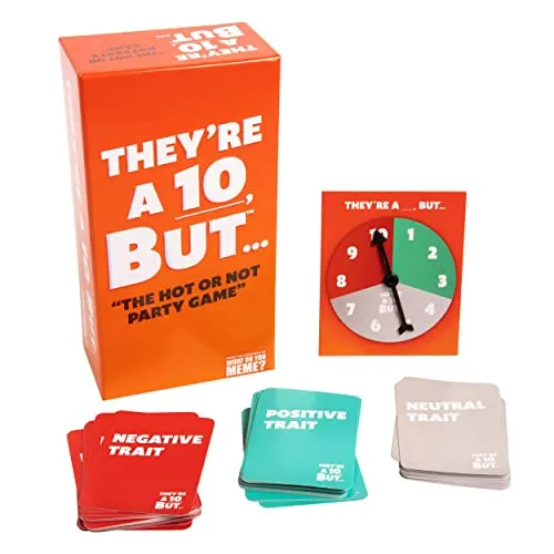 WHAT DO YOU MEME? They're a 10 But ... The Hot or Not Partyspiel - Lustige Kartenspiele für Erwachsene
