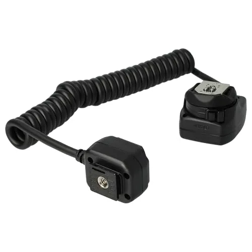 vhbw TTL Blitzkabel kompatibel mit Canon EOS 1D X, 450D, 50D, 500D, 40D, 20D, 30D, 350D, 400D, 550D Kamera, Blitzgerät - Synchronkabel, 30cm