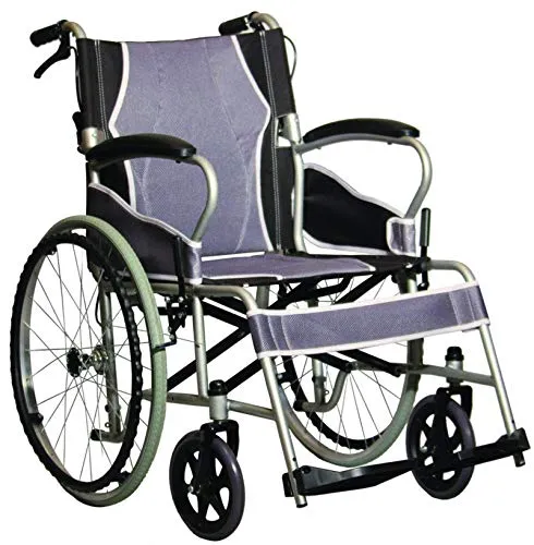 Antar AT52301 Stuhl - ultraleichte Stahlräder, max. Benutzergewicht 115 kg, ideal für komfortable Mobilität