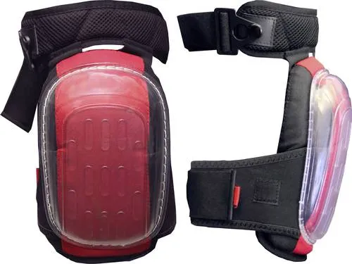 Leipold Doehle GELO Comfort 2488 Gel-Knieschoner - Hochwertige Gel-Knieschoner in Rot und Schwarz, ergonomisch gestaltet für maximalen Komfort und Schutz bei Arbeiten auf Knien.