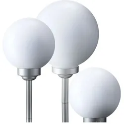 3x LED Solarkugel-Set für Garten, Außenbeleuchtung & Deko - Lampen: 3 Solarleuchten für eine stilvolle Garten- und Wegbeleuchtung. Genießen Sie bis zu 8 Stunden warmweißes Licht, ganz ohne Stromanschluss!