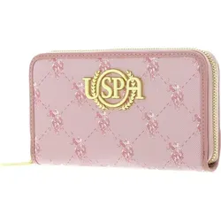 U.S. POLO ASSN. Hampton Zip Wallet - Stylische Geldbörse in Rosa - Elegante U.S. POLO ASSN. Geldbörse mit 8 Kartenfächern, 2 Geldscheinfächern und praktischem Zipperfach. Perfekt für einen ordentlichen Überblick über Ihre Finanzen in modischer Optik.