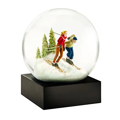 CoolSnowGlobes Skifahrer Schneekugel