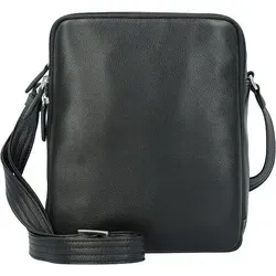 Picard Milano Schultertasche aus Leder, schwarz 6037 - Herren-Schultertasche mit längenverstellbarem Umhängegurt und flexiblem Lederpolster für optimalen Tragekomfort.