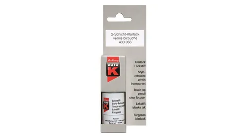 Auto-K Lackstift 2-Schicht Klarlack 9ml - Perfekter Schutz für kleine Lackschäden - Mehrschichtlacke mit 9ml Klarlack, ideal für schnelle Reparaturen und schützt zuverlässig vor Witterungseinflüssen.