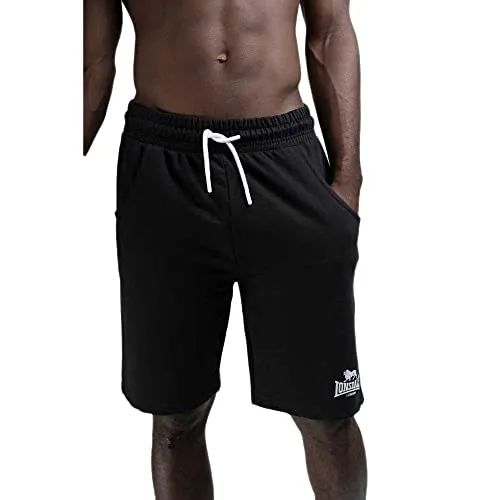 Lonsdale London Coventry Männer Short schwarz M - Activewear-Shorts für Herren, aus atmungsaktiver Baumwolle, ideal für Sport und Freizeit mit normaler Passform und Länge.