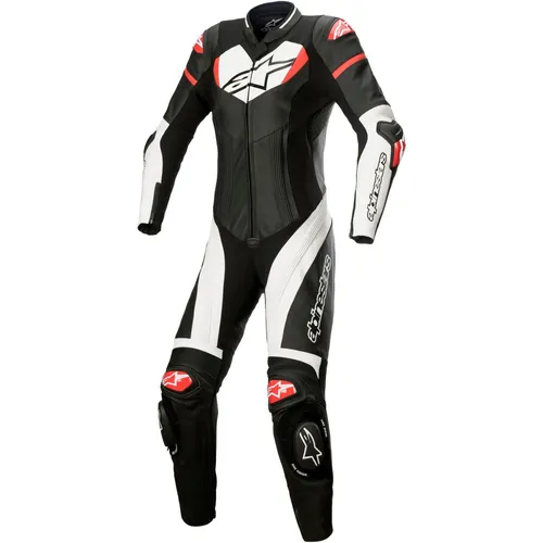 Alpinestars Damen Motorrad Kombi Stella GP Plus Gr. 42=36D - Motorradkombis mit abriebfestem Leder, atmungsaktiv und belüftet für optimalen Komfort bei Kartrennen und Onroad. Ausgestattet mit herausnehmbaren Protektoren und Rückenhöcker für maximale Sicherheit.
