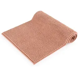 Blumtal Badematte 70x120 cm Hochflor Chenille - Rosa - Hochflor Badteppich aus weichem Chenille, saugfähig und rutschfest. Ideal für ein angenehmes Gefühl nach dem Baden. Waschbar bei 30°C für einfache Pflege.