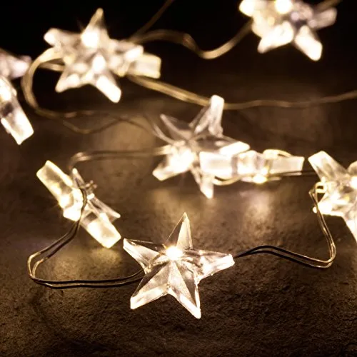 Kaemingk Micro LED Strangbeleuchtung - batteriebetrieben für Innen - Weihnachtsbeleuchtung mit flexibler Anwendung, kabellos und ideal für stimmungsvolle Dekoration in Ihrem Zuhause.