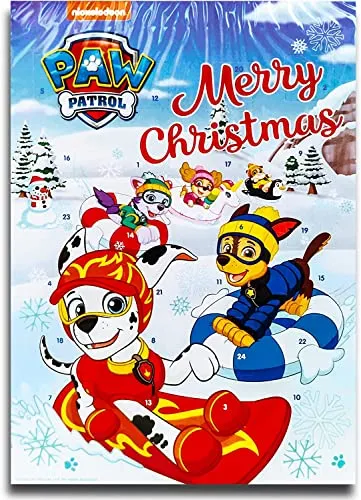 PAW Patrol (C) Schokoladen Adventskalender Vollmilch Schoko Weihnachts Kalender