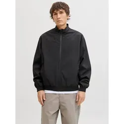 Jack & Jones Bomberjacke JJECHARGE mit Stehkragen schwarz S (48) - Modische Bomberjacke aus pflegeleichtem Polyester, ideal für den Alltag. Mit praktischem Reißverschluss und klassischem Stehkragen.