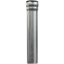 LORO-X-Rohr 01201 DN 50x1000mm mit Muffe - Sanitärinstallation, feuerverzinktes Stahlrohr mit 2-Kammern-Steckmuffenverbindung für hohe Langlebigkeit und Sicherheit.