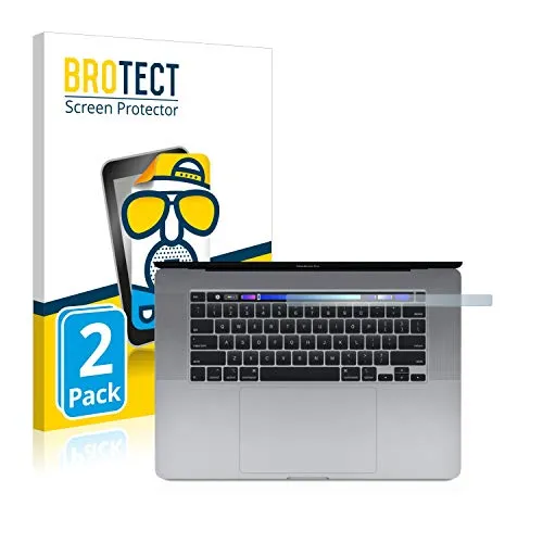 BROTECT Entspiegelungs-Schutzfolie für Apple MacBook Pro 16" 2019 (NUR Touch Bar) (2 Stück) Matte Displayschutz-Folie, Anti-Fingerprint