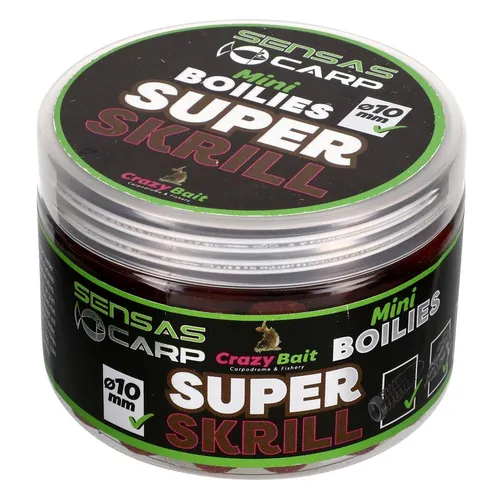 Sensas Mini Boilies Super Skrill 80g Method Feeder Hakenköder Köder 10mm Karpfen