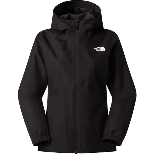 The North Face Damen Jacke QUEST MONO L - Die Women's Quest Mono Jacket bietet wasserdichten Schutz und Atmungsaktivität für alle Wetterbedingungen. Ideal für den Übergang von urbanen zu natürlichen Umgebungen, mit verstellbarer Kapuze und nahtversiegelter Konstruktion.