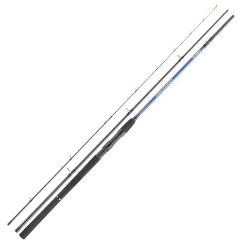 Daiwa Triforce Feeder 3.60m 150g - Angelruten, ideal für das Fischen in harter Strömung mit extra großen Ringen und kraftvollem Kohlefaserblank für präzise Würfe und sicheres Drillen von großen Fischen.