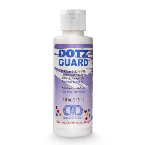 DIAMOND DOTZ 2524558 Diamond Painting Versiegelung, Dotz Guard, 118ml transparenter Schutz-Kleber für Glitzerbilder, Diamant-Malerei Zubehör