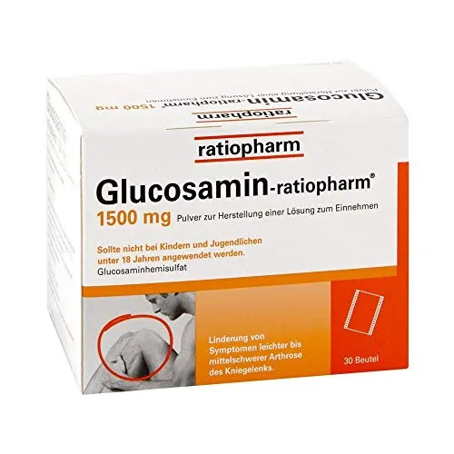 Glucosamin ratiopharm 1500 mg - 30 Tabletten, rezeptfrei und unterstützt die Gelenkgesundheit