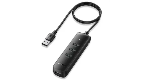 Ugreen rozdzielacz HUB USB Typ A - 4x USB 3.2 Gen 1 czarny (CM416 6941876226887