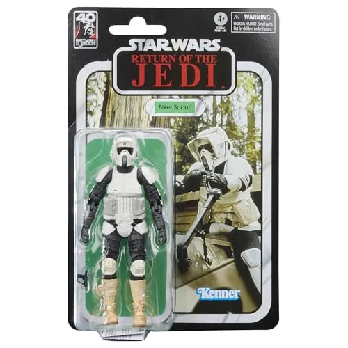 Star Wars The Black Series Biker Scout - 15 cm Action-Figur Rückkehr der Jedi-Ritter, vollbeweglich mit Blaster und ideal für Sammler und Fans ab 4 Jahren