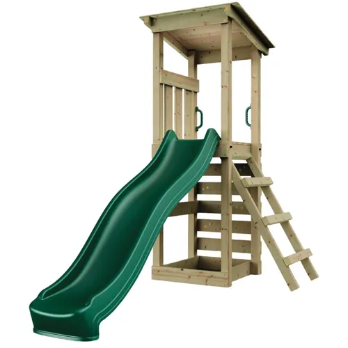 Weka Spielturm Nizza - Abenteuer für den Garten - Spielplatz für kleine Entdecker: Der Weka Spielturm Nizza kombiniert Kletterturm, Rutsche und Sandkasten in einem platzsparenden Design aus hochwertigem Fichtenholz.