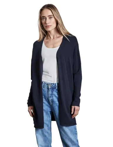 Street One Damen Langer Cardigan - Eleganter langer Cardigan aus weichem Feinstrick mit einem angenehmen Viskosemix für ein komfortables Tragegefühl. Ideal für jeden Anlass und vielseitig kombinierbar.