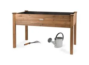 needs&wants Großes Hochbeet aus Holz für Garten, Balkon und Terrasse - Früh- & Hochbeete, stabil aus Tannenholz, ideal für Kräuter, Blumen und Gemüse, mit einer Höhe von 75 cm für bequemes Gärtnern.
