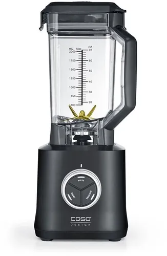 Caso Power Blender B 2000 - Leistungsstarker Standmixer - Standmixer mit 2000 Watt, ideal für Smoothies und Saucen. Mit 2.000 ml Fassungsvermögen und drei Programmfunktionen für perfekte Ergebnisse. Leicht zu reinigen und passt in jede Küche.