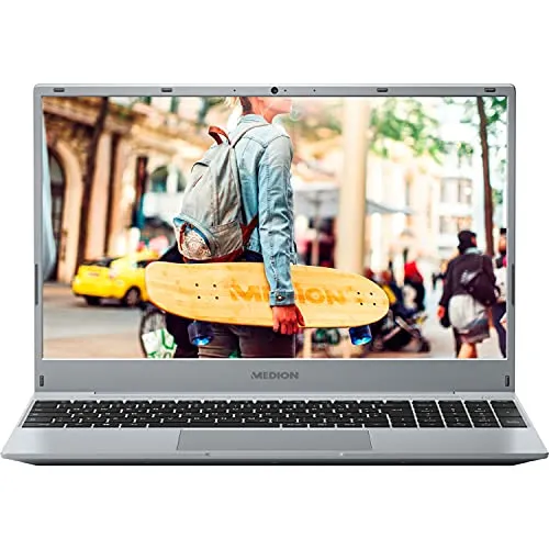 MEDION E15302 39,5 cm (15,6 Zoll) Full HD Notebook (AMD Ryzen 5 3500U, 16GB DDR4 RAM, 512GB SSD, AMD Radeon Vega 8, HD Webcam, Win 10 Home)