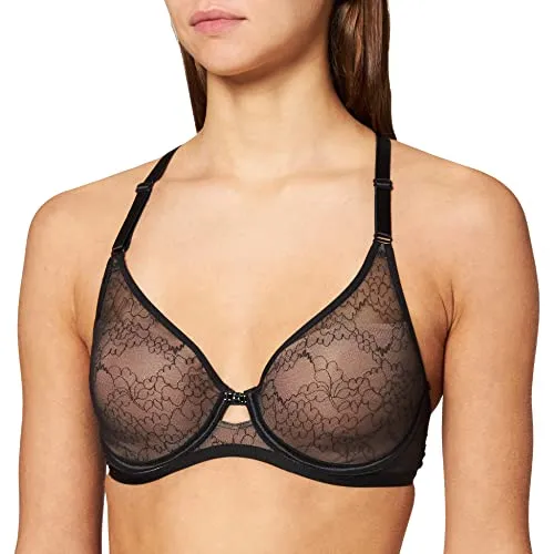Triumph Damen Lace Spotlight WHP 01 Halbschalen BH, Schwarz (Black 0004), Herstellergröße: 80E