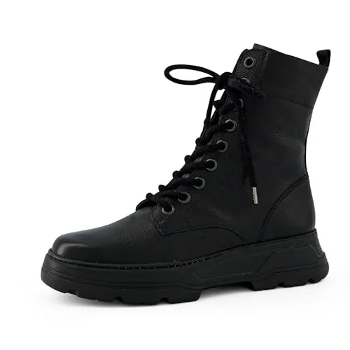 Paul Green Damen Schnürstiefeletten Schwarz - Wanderschuhe mit leichtem EVA-Sohle und Relax-Weite für optimalen Komfort bei jedem Schritt.