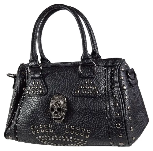 Einkaufszauber Bowlingtasche Skull 3D - Stylische Handtasche mit Schultergurt - Wasserabweisende Handtasche mit einzigartigem 3D-Totenkopf-Design, ideal für den täglichen Einsatz und Handgepäck geeignet. Praktisch und stylisch für alle Sportarten.