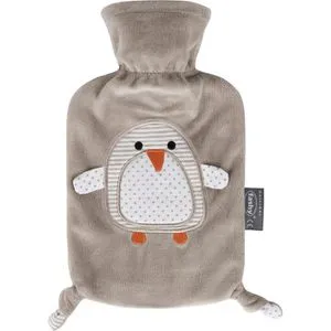 Fashy Wärmflasche Pinguin mit Flauschbezug 5750040 - Niedliche Wärmflasche mit 0,8 l Fassungsvermögen, ideal für Kinder ab 6 Monaten. Der flauschige Bezug sorgt für angenehme Wärme und Trost bei kleinen Beschwerden.