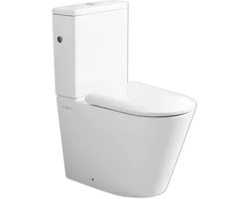 Jungborn spülrandlose WC-Kombination FLORIEL/ONE 64 weiß mit WC-Sitz (Absenkauto