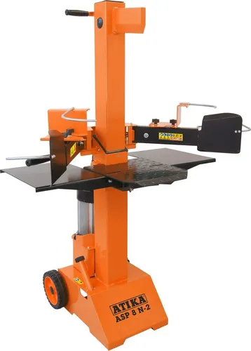 ATIKA ASP 8 N-2 Holzspalter | 8 Tonnen Spaltdruck für effizientes Brennholz - Holzspalter mit 400 V Motor, 8 Tonnen Spaltdruck und einfacher Handhabung. Ideal für effizientes Spalten von Brennholz. Mit praktischen Rädern für Mobilität.