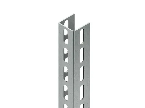 Niedax U-Profil U 5050/400 C1KG - Robustes U-Profil aus feuerverzinktem Stahl, ideal für vielfältige Anwendungen in der Bau- und Elektroinstallation. Maße: 50x50mm, Länge: 400mm, 3-seitige Lochung für einfache Montage.