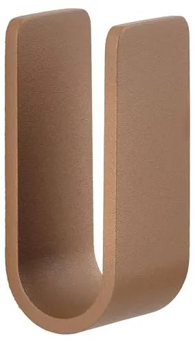 Zone Denmark Ume Wandhaken zum Schrauben - Dezenter Handtuchhaken, Kleiderhaken oder Haken für Badaccessoires - Inkl. Schrauben und Dübel - 3,5 x 3,4 x 8 cm - 1 Stück - Terracotta