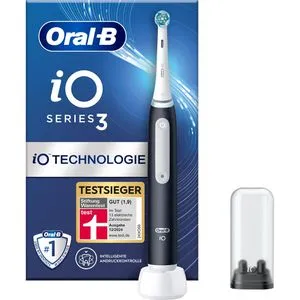Oral-B iO Series 3n Matt Black - Elektrische Zahnbürste mit 3 Putzmodi, inklusive 15% Rabatt auf Zubehör innerhalb der Garantiezeit