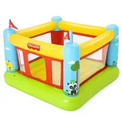 Bestway Fisher-Price Hüpfburg Bouncetastic - Spaß und Sicherheit vereint - Hüpfburg (175 x 173 x 135 cm) fördert motorische Fähigkeiten mit stabilen Mesh-Wänden für Sicherheit. Ideal für Kinder und Eltern, inklusive Befestigungspins und Reparaturflicken.