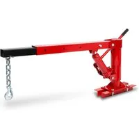 EBERTH Pick Up Kran - 450 kg Tragfähigkeit - Hydraulischer Kran mit einstellbarer Auslegerlänge von 880 bis 1400 mm, ideal für präzise Hebevorgänge in der Werkstatt.