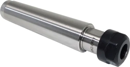 ER11-Spannzangenfutter MK2/M10 - Präzises Spannzangenfutter für ER11-Spannzangen, mit max. Systemgenauigkeit von 0,012 mm. Ideal für professionelle Anwendungen in der Metallbearbeitung.